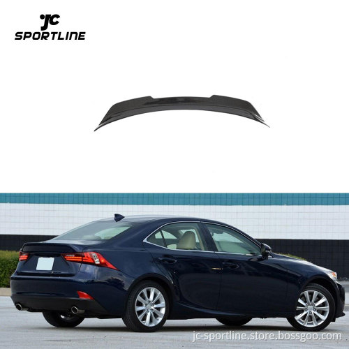 Carbon Fiber Car Trunk Spoiler for Lexus XE30 IS250 IS300 IS350 Sedan 2014-2020